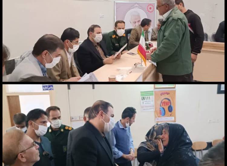 برپایی میز خدمت در بهزیستی سپیدان